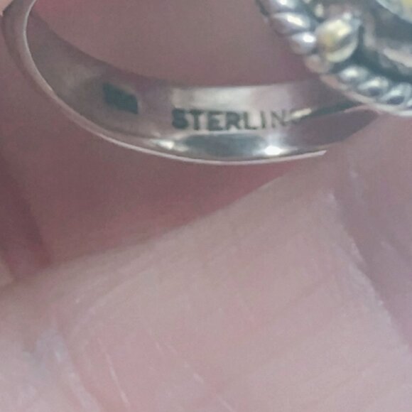 Handmade Sterling Silver Bumblebee Jasper Ring Size 7 Oval Shape - Picture 4 of 7